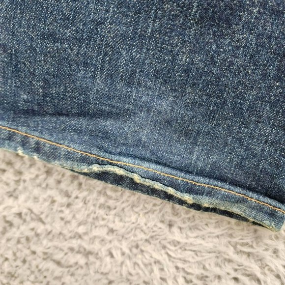 Lucky Brand Jeans Womens 27 Petite Easy Rider Stretch Relaxed Fit Faded Mid Rise - Picture 10 of 15